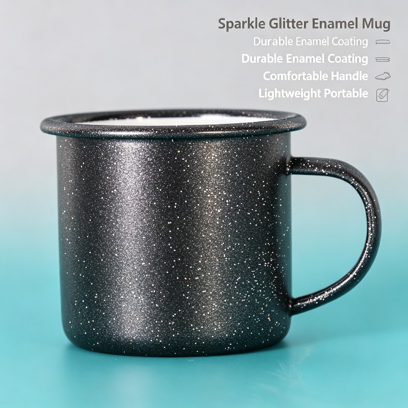Vintage Coffee Equipment - Tazza Vintage in Smalto con Motivo