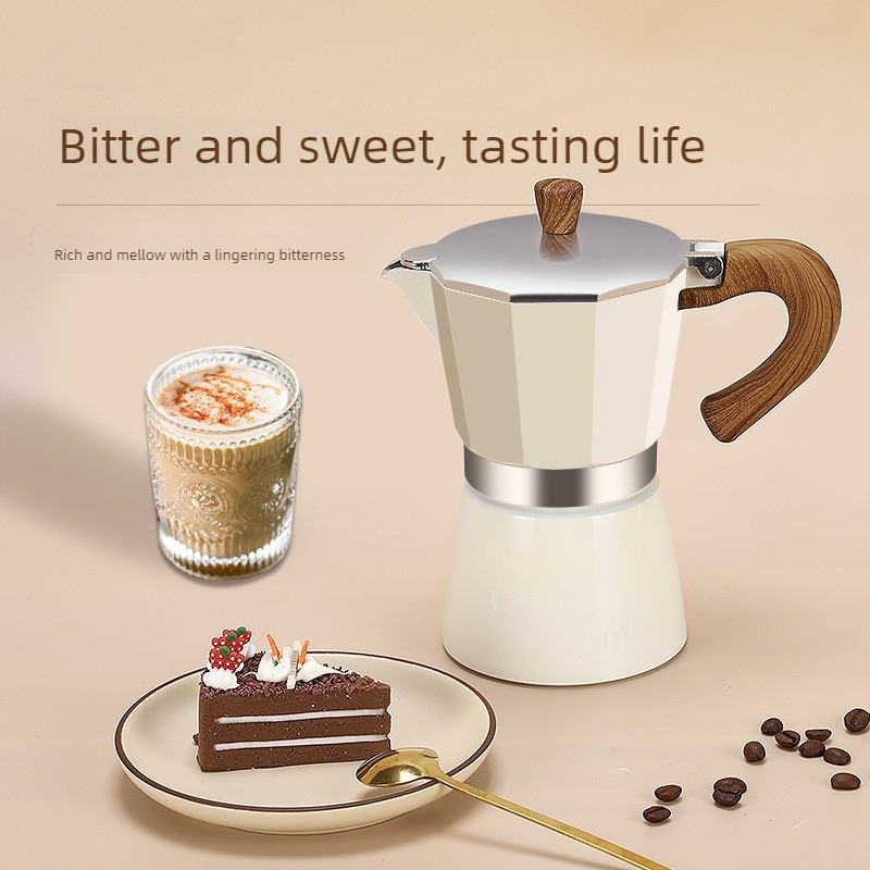 Vintage Coffee Equipment - Caffettiera Moka da 150ml/300ml, Macchina per